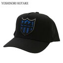 正規品 本物保証 新品 ヨシノリコタケ YOSHINORI KOTAKE x バーニーズ ニューヨーク BARNEYS NEWYORK BLACK LINE 444LOGO BLUE LAME MESH CAP キャップ BLACK ブラック 黒 メンズ ヘッドウェア