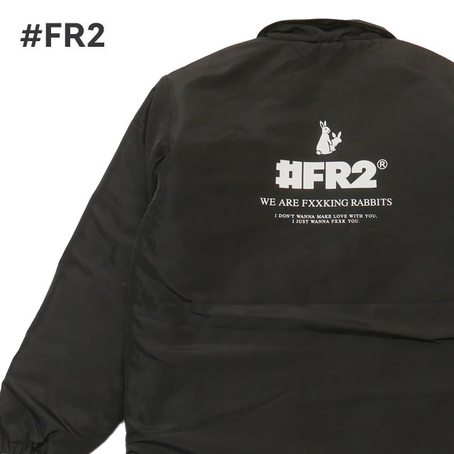 正規品・本物保証 新品 エフアールツー #FR2 Coach Jacket コーチジャケット BLACK ブラック 黒 メンズ 新作 OUTER