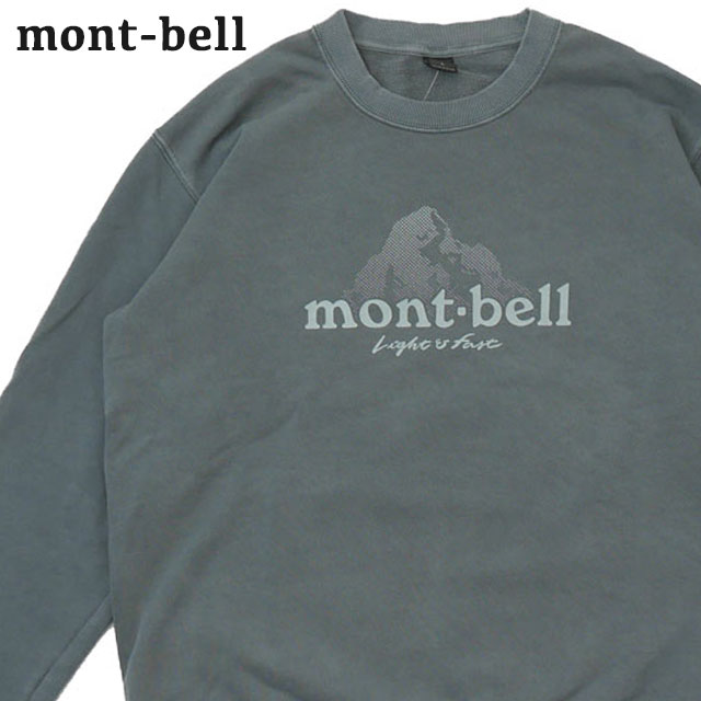 モンベル トレーナー メンズ 新品 モンベル mont-bell Wash Out Cotton SweatShirt ウォッシュアウト コットン スウェット メンズ レディース 2104733 SWT/HOODY 39ショップ