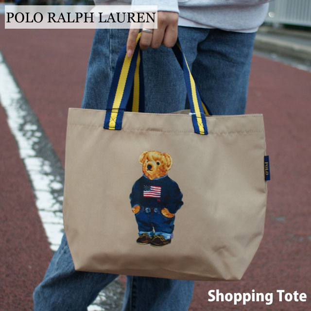 ラルフローレン 正規品・本物保証 新品 ポロ ラルフローレン POLO RALPH LAUREN Shopping Tote トートバッグ BEIGE ベージュ メンズ レディース グッズ