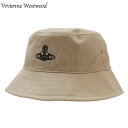 正規品・本物保証 新品 ヴィヴィアン・ウエストウッド Vivienne Westwood ロンドン バケットハット BEIGE ベージュ メンズ レディース 新作 ヘッドウェア