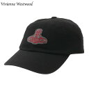 正規品・本物保証 新品 ヴィヴィアン・ウエストウッド Vivienne Westwood WAPPEN CAP キャップ BLACK ブラック 黒 メンズ レディース 新作 ヘッドウェア