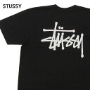 ステューシー ペアTシャツ 正規品・本物保証 新品 ステューシー STUSSY BASIC STUSSY TEE Tシャツ BLACK ブラック 黒 メンズ 新作 半袖Tシャツ