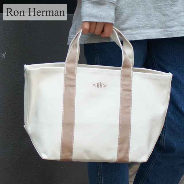 正規品 本物保証 新品 ロンハーマン Ron Herman ORGANIC CANVAS TOTE BAG(S) トートバッグ KNRxBEIGE メンズ レディース 新作 グッズ