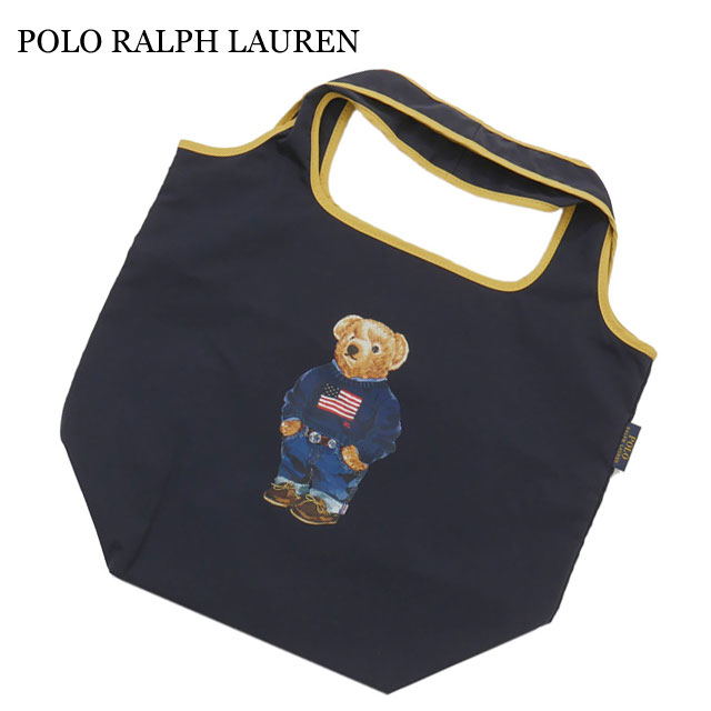 ラルフローレン 正規品・本物保証 新品 ポロ ラルフローレン POLO RALPH LAUREN ポロベア Shopping Bag ショッピングバッグ トートバッグ NAVY ネイビー 紺 メンズ レディース グッズ