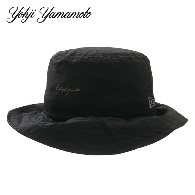 正規品 本物保証 新品 ヨウジヤマモト Yohji Yamamoto x ニューエラ NEW ERA PERTEX BUCKET-03 HAT バケット ハット BLACK ブラック 黒 メンズ レディース 新作 ヘッドウェア