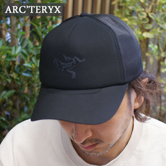 楽天CliffEdgeR正規品・本物保証 新品 アークテリクス ARC'TERYX Bird Trucker Curved キャップ X000006120 X000007764 BLACK ブラック 黒 メンズ レディース ヘッドウェア