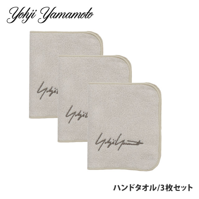 KiE{ۏ Vi EW}g ] Yohji Yamamoto MAISON Hand Towel (Set of 3 Pieces) nh^I nJ` 3Zbg ^I IVORY AC{[ Y fB[X ObY