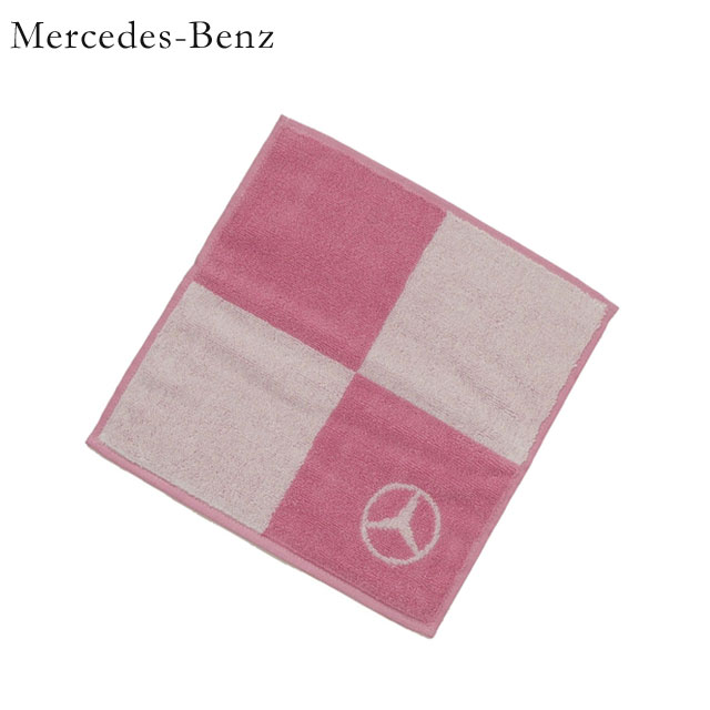 正規品 本物保証 新品 メルセデス ベンツ Mercedes-Benz ミニタオル ブロック ハンドタオル ハンカチ PINK ピンク メンズ レディース B91800333 グッズ