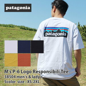 正規品・本物保証 新品 パタゴニア Patagonia 23SS M's P-6 Logo Responsibili Tee P-6ロゴ レスポンシビリ Tシャツ 38504 メンズ レディース アウトドア キャンプ 山 海 サーフィン ハイキング 山登り フェス 2023SS SP23 新作 半袖Tシャツ