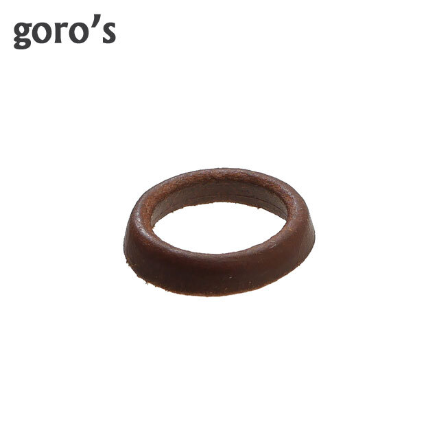 楽天CliffEdgeR正規品・本物保証 新品 ゴローズ goro's 革リング BROWN ブラウン レザー クラフト インディアン ジュエリー アクセサリー グッズ