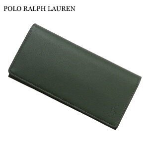 ʡʪݾ  ݥ ե POLO RALPH LAUREN P-1011ORIN LEATHER LONG WALLET 쥶  å Ĺ Ĺ ޤ GREEN ꡼  ǥ å