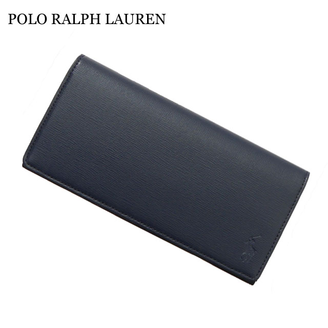 ʡʪݾ  ݥ ե POLO RALPH LAUREN P-1011ORIN LEATHER LONG WALLET 쥶  å Ĺ Ĺ ޤ NAVY ͥӡ  ǥ å