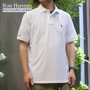 正規品・本物保証 新品 ロンハーマン Ron Herman x ポロ・ラルフローレン POLO RALPH LAUREN Classic Fit Polo Shirt ポロシャツ WHITE ホワイト メンズ 新作 TOPS