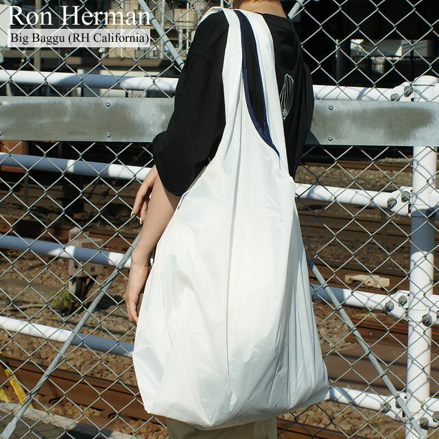 楽天CliffEdgeR正規品・本物保証 新品 ロンハーマン Ron Herman x バグゥ BAGGU Big Baggu トートバッグ エコバッグ WHITE ホワイト 新作 ビーチスタイル サーフ アメカジ カフェ プレゼント グッズ