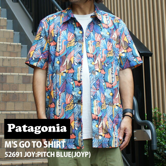 楽天CliffEdgeR正規品・本物保証 新品 パタゴニア Patagonia M's Go To Shirts メンズ ゴー トゥ シャツ 52691 JOYP JOY PITCH BLUE メンズ レディース アウトドア キャンプ サーフ 海 山 新作 TOPS