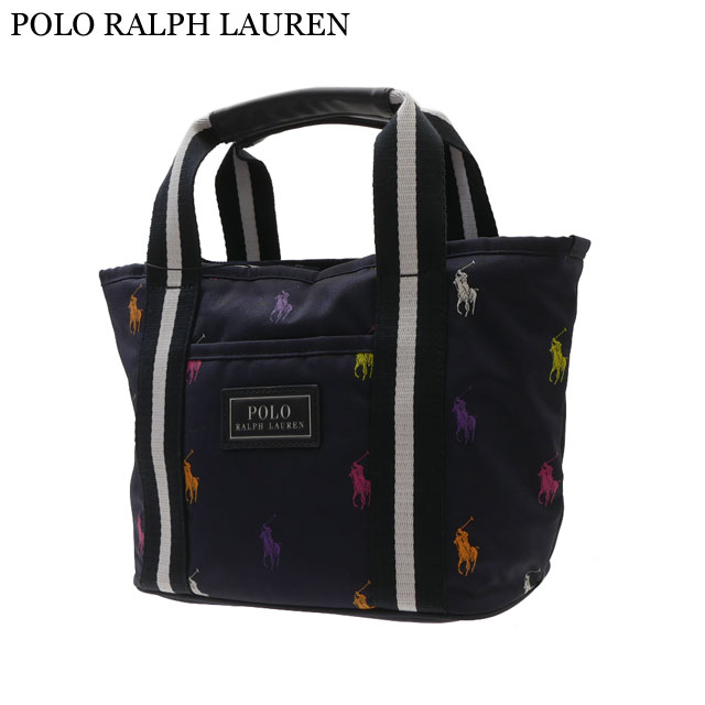 ラルフローレン 正規品・本物保証 新品 ポロ ラルフローレン POLO RALPH LAUREN オールオーバー ポニー スモール ゴルフ トートバッグ NAVY ネイビー RLX POLO GOLF ポロゴルフ WAPGBAG01320008 グッズ