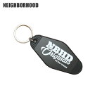 正規品・本物保証 新品 ネイバーフッド NEIGHBORHOOD MOTEL TYPE KEY TAG-1 キーホルダー キーチェーン BLACK ブラック メンズ 231MYNH-AC10S HOODS モーターサイクル ミリタリー バイカー 滝沢伸介 グッズ