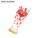 正規品 本物保証 新品 YAYOI KUSAMA ヤヨイ クサマ 草間彌生 Polka Dots Beer Glass 水玉ビアグラス CLEAR クリアー メンズ レディース 新作 グッズ