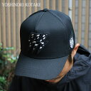 正規品 本物保証 新品 ヨシノリコタケ YOSHINORI KOTAKE x バーニーズ ニューヨーク BARNEYS NEWYORK BLACK LINE CHECKER THUNDER LOGO MESH CAP キャップ メンズ 新作 エンブレム ゴルフキャップ スポーツ ヘッドウェア