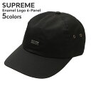 正規品・本物保証 新品 シュプリーム SUPREME Enamel Logo 6-Panel キャップ メンズ レディース 新作 ストリート スケート スケーター ヘッドウェア