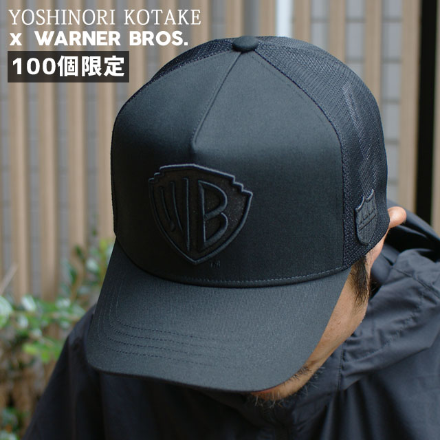 正規品・本物保証  新品 ヨシノリコタケ YOSHINORI KOTAKE x バーニーズ ニューヨーク BARNEYS NEWYORK x WARNER BROS. WB LOGO MESH CAP ワーナー・ブラザース 新作 エンブレム ゴルフキャップ スポーツ ヘッドウェア