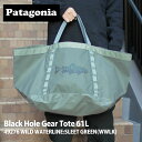 パタゴニア　マザーズバッグ 正規品・本物保証 新品 パタゴニア Patagonia M's Black Hole Gear Tote 61L トートバッグ 49276 メンズ レディース 新作 アウトドア キャンプ グッズ