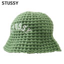 正規品・本物保証 新品 ステューシー STUSSY WAFFLE KNIT BUCKET HAT ワッフル バケット ハット バケハ メンズ レディース 新作 ヘッドウェア