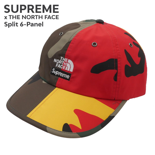 正規品 本物保証 新品 シュプリーム SUPREME x ザ ノースフェイス THE NORTH FACE 24SS Split 6 Panel スプリット 6パネル キャップ メンズ 2024SS 新作 BOX LOGO ボックスロゴ ヘッドウェア