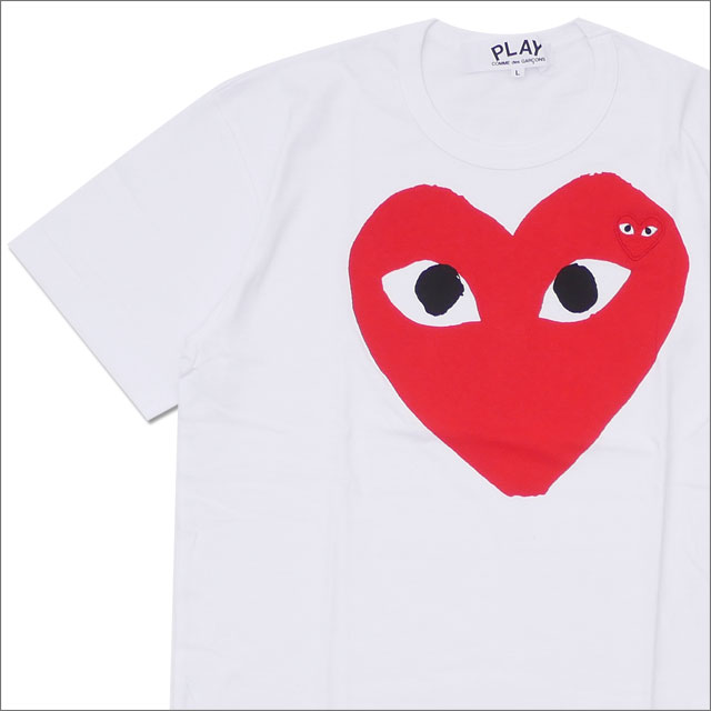 楽天CliffEdgeR正規品・本物保証 新品 プレイ コムデギャルソン PLAY COMME des GARCONS RED HEART TEE Tシャツ メンズ レディース ハート ロゴ AX-T026-051 半袖Tシャツ