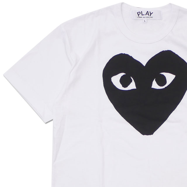 正規品・本物保証 新品 プレイ コムデギャルソン PLAY COMME des GARCONS BLACK HEART TEE Tシャツ メンズ レディース ハート ロゴ AX-T070-051 半袖Tシャツ