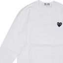 コム デ ギャルソン 正規品・本物保証 新品 プレイ コムデギャルソン PLAY COMME des GARCONS BLACK HEART LS TEE 長袖Tシャツ メンズ レディース ハート ロゴ AX-T120-051 TOPS