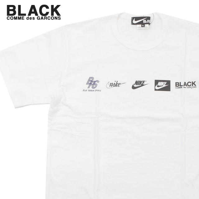 正規品・本物保証 新品 ブラック コムデギャルソン BLACK COMME des GARCONS x ナイキ NIKE LOGO TEE Tシャツ メンズ レディース 新作 半袖Tシャツ