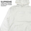 正規品・本物保証 新品 シュプリーム SUPREME x メゾン マルジェラ MM6 Maison Margiela 24SS Foil Box Logo Hooded Sweatshirt ボックスロゴ フーディー スウェット パーカー メンズ レディース 2024SS 新作 ストリート スケート スケーター エムエム6 SWT/HOODY