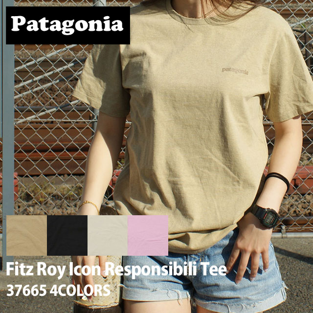 正規品 本物保証 24SS新作追加 新品 パタゴニア Patagonia Fitz Roy Icon Responsibili Tee フィッツロイ アイコン レスポンシビリティー Tシャツ 37665 メンズ レディース アウトドア キャンプ 山 海 新作 半袖Tシャツ