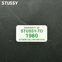 正規品・本物保証 新品 ステューシー STUSSY STUSSY -TO 1980 STICKER ステッカー メンズ レディース 新作 スケート ストリート ...