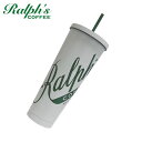正規品・本物保証 新品 ラルフズ コーヒー Ralph's Coffee Ice Beverage Cup & Straw カップ ストロー メンズ レディース...