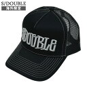 正規品・本物保証 新品 エスダブル S/DOUBLE MID-BLOCK CURVED PEAK TRUCKER トラッカーキャップ BLACK メンズ 新作 STUSSY ステューシー ヘッドウェア