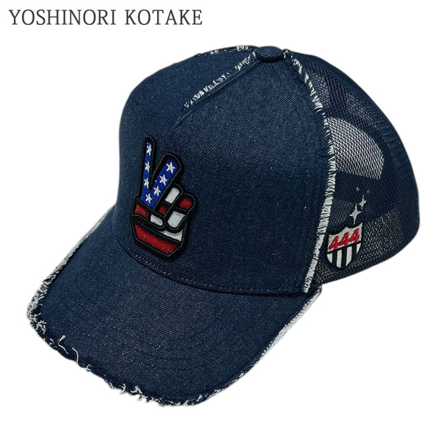 楽天CliffEdgeR正規品・本物保証 新品 ヨシノリコタケ YOSHINORI KOTAKE PEACE LOGO MESH CAP ロゴ メッシュ キャップ メンズ レディース 新作 トラッカー ヘッドウェア