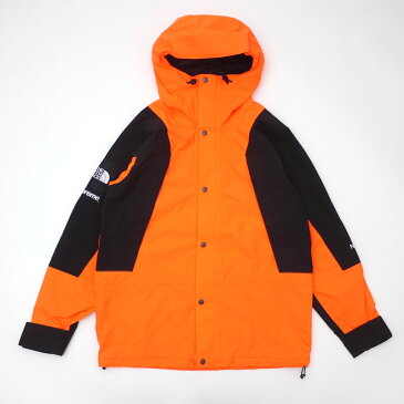 シュプリーム Supreme x THE NORTH FACE ザ・ノースフェイス 16FW Mountain Light Jacket マウンテン パーカ ジャケット POWER ORANGE オレンジ メンズ Mサイズ 【中古】 2016FW 130002955999 (OUTER)