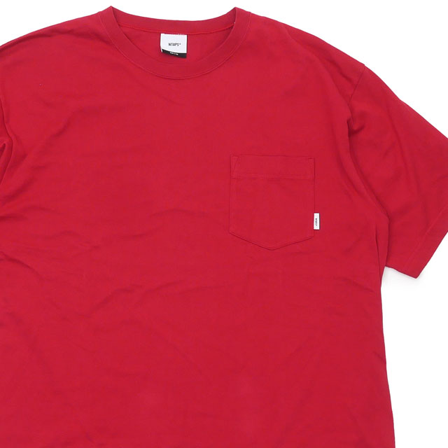 正規品 本物保証 ダブルタップス WTAPS 20SS BLANK SS 02 TEE Tシャツ RED レッド 201ATDT-CSM03 メンズ Mサイズ 【中古】 2020SS 104003374043 (半袖Tシャツ) CE02