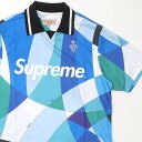 正規品・本物保証 新古品/未使用 シュプリーム SUPREME x エミリオ・プッチ Emilio Pucci 21SS Soccer Jersey サッカージャージー BLUE ブルー メンズ Sサイズ 2021SS 119000071034 (TOPS)