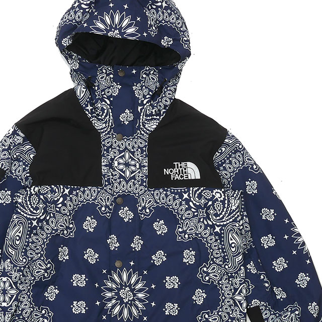 正規品 本物保証 シュプリーム Supreme x ザ ノースフェイス THE NORTH FACE 14FW Bandana Mountain Parka Jacket バンダナ ペイズリー NAVY メンズ Sサイズ 【中古】 2014FW 130003344037 (OUTER)