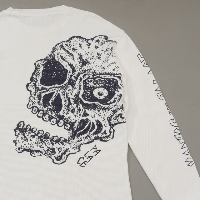 正規品 本物保証 パレス スケートボード Palace Skateboards Palace Lotties Thermal Skull Longsleeve サーマル 長袖Tシャツ カットソー WHITE メンズ Mサイズ 【中古】 (TOPS) CE02