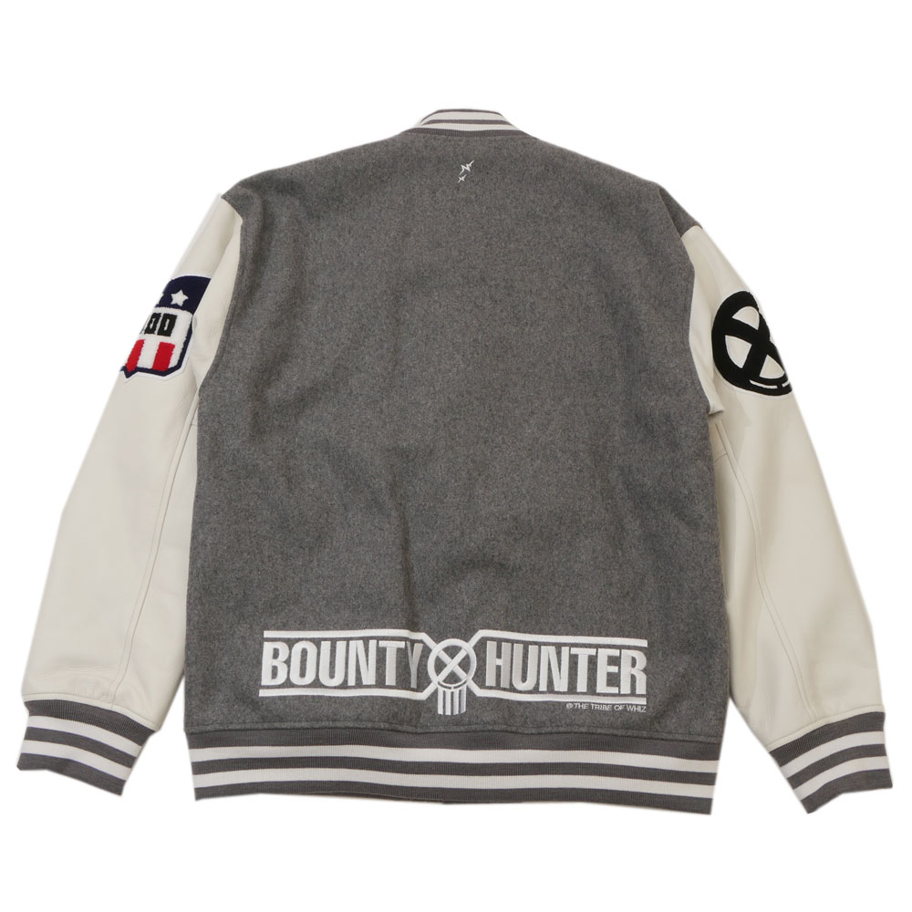 正規品・本物保証 ウィズリミテッド WHIZ LIMITED x バウンティハンター BOUNTY HUNTER COLLABORATION STA JACKET スタジャン GRAY グレー メンズ Lサイズ 【中古】 (OUTER) CE01