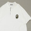 KiE{ۏ A xCVO GCv A BATHING APE HEAD S/S POLO |Vc GCvwbh Y yÁz1ST CAMO t@[XgJ (TOPS)