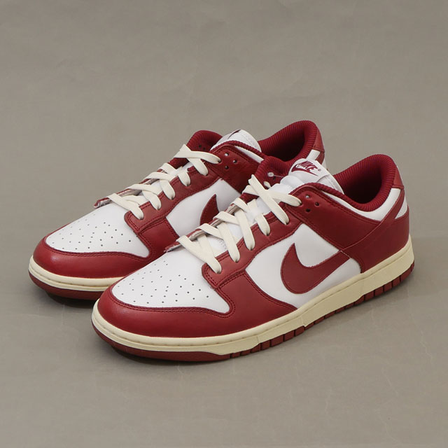 楽天CliffEdgeR正規品・本物保証 新品 ナイキ NIKE WMNS DUNK LOW PRM ウイメンズ ダンク ロー プレミアム FJ4555-100 WHITE/TEAM RED-COCONUT MILK メンズ 29.0cm （フットウェア）