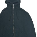 正規品・本物保証 ウィズリミテッド WHIZ LIMITED x ループウィラー LOOPWHEELER ZIP SWEAT HOODIE ジップスウェットフーディー BLACK メンズ Mサイズ 【中古】 (SWT/HOODY)(4)