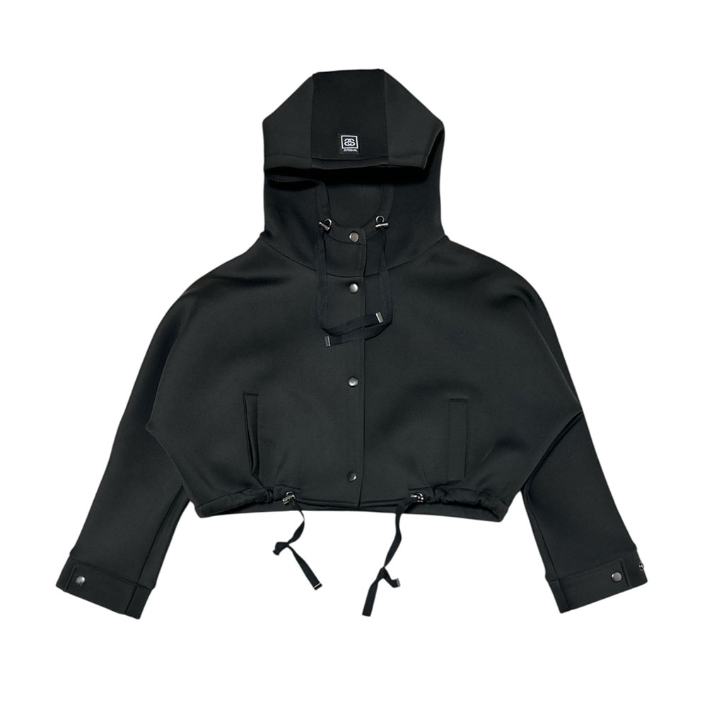 正規品・本物保証 ステューシー ウーマン STUSSY WOMEN BONDING SHORT JACKET ボンディング ショート丈 ジャケット BLACK レディース Mサイズ 【中古】ウィメン (OUTER)