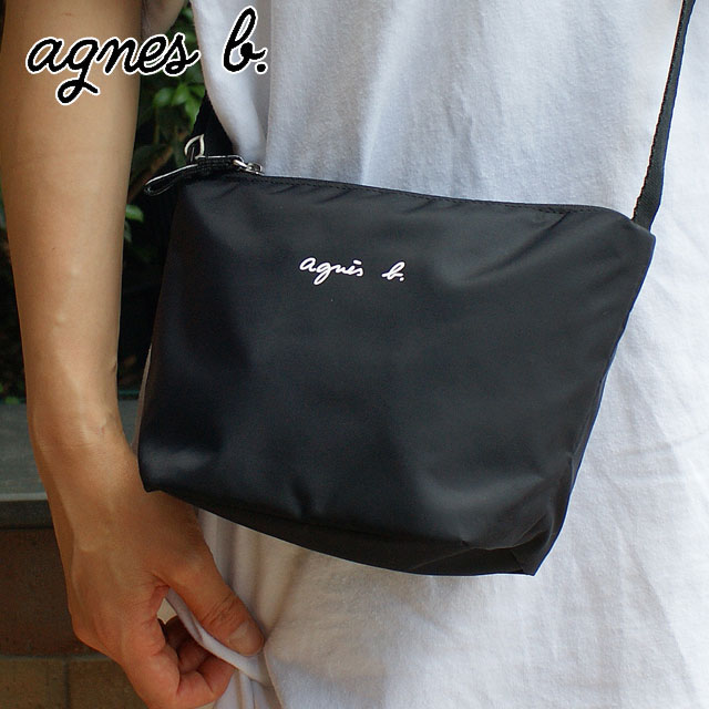 トートバッグ 正規品・本物保証 新品 アニエスベー アンファン agnes b. ENFANT POCHETTE ポシェット ショルダーバッグ BLACK ブラック レディース 新作 BA05AC12 グッズ